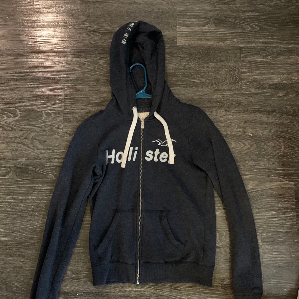 Navy blue hollister jacket